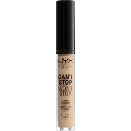 NYX  Cant Stop Wont Stop Contour Concealer 7 - Natural 0.11 Fl Oz